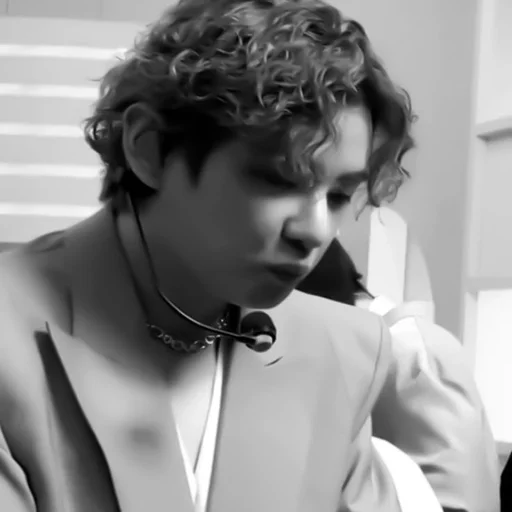 person human face black and white