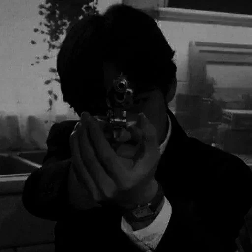 person black and white human face