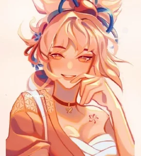 Стикер Больше стикеров 👉🏻 @genshinstickers1 - 0