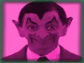 human face violet purple