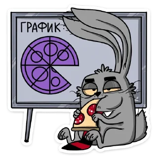 Sticker Заяц Яков от @TgSticker - 5