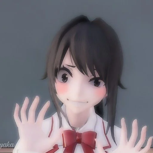 cartoon hime cut anime