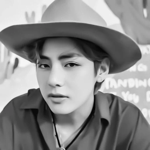 Sticker чб тэхён @helpjeyy :: @fStikBot - 8