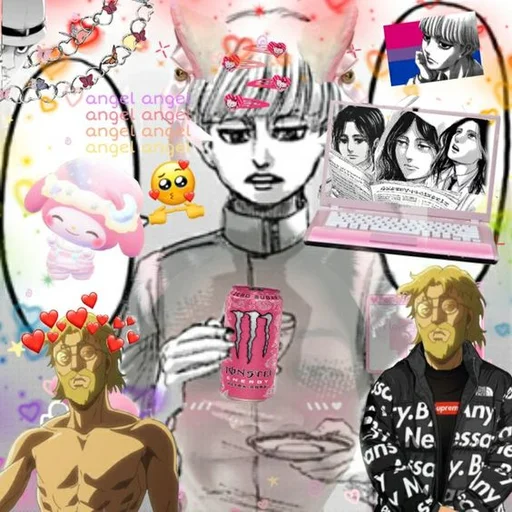 human face text drawing