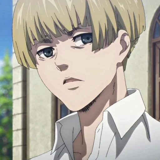 anime cartoon human face