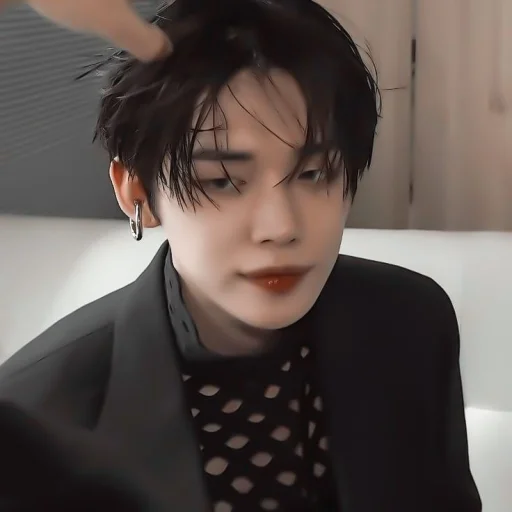 person human face lip