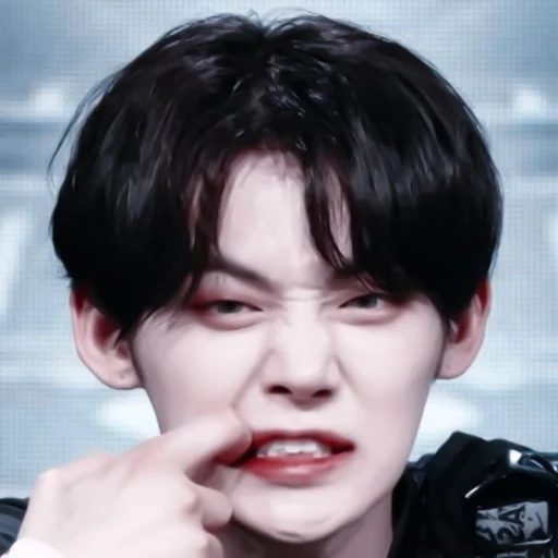 person human face lip