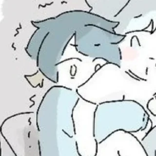 Стикер син цюшка - 10