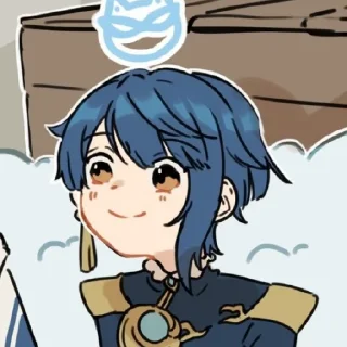 Стикер син цюшка - 8