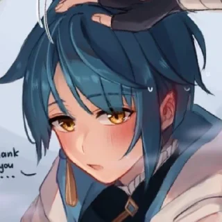 Стикер син цюшка - 6