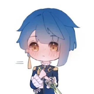 Стикер син цюшка - 5