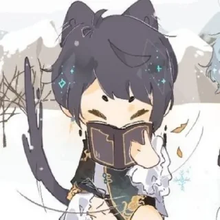 Стикер син цюшка - 7