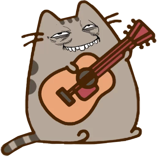 musical instrument cartoon guitar