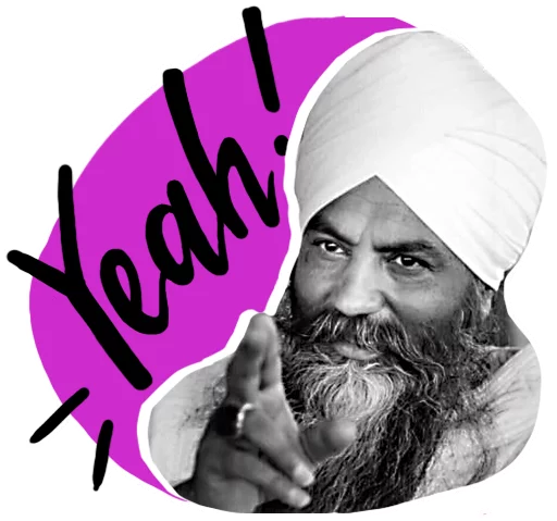Sticker yogiji - 1