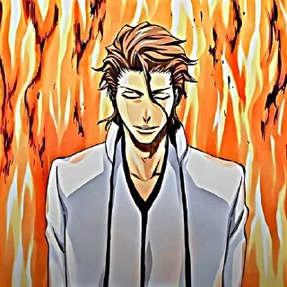 Sticker ☔️Айзен Соске☔️ @animestikersp - 1