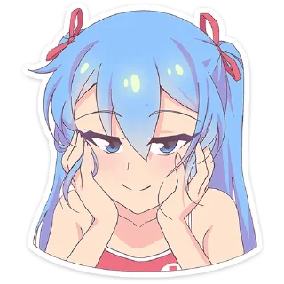 Sticker Юко от @TgSticker - 4