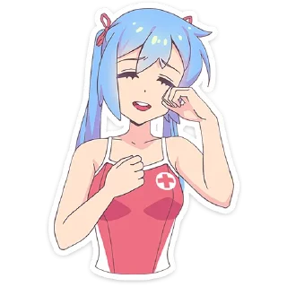 Sticker Юко от @TgSticker - 1