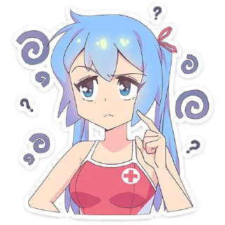 Sticker Юко от @TgSticker - 9