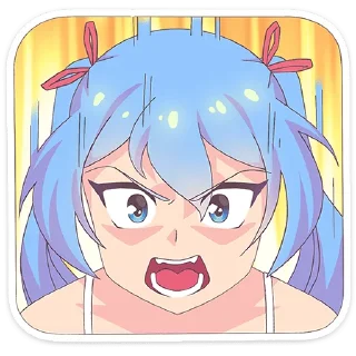 Sticker Юко от @TgSticker - 8