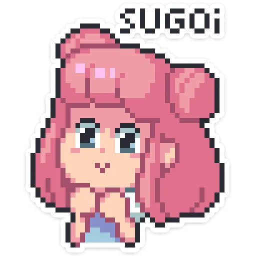 Юмико от @stickers_vk - 