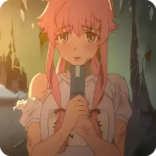 Sticker Yuno Gasai @animestickersii - 10