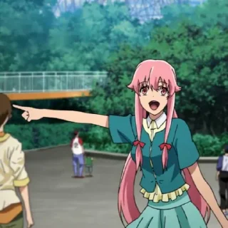 Стикер yuno gasai @sssofii - 5