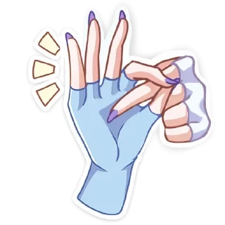 finger sign language cartoon