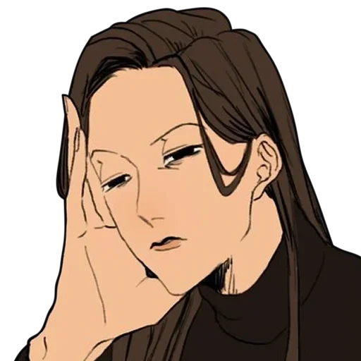 эскиз человеческое лицо аниме