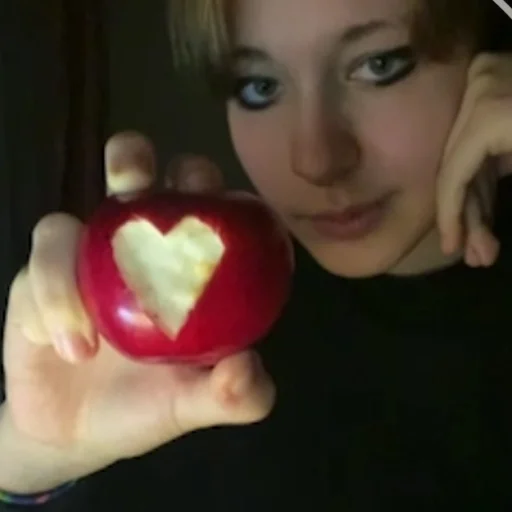 person fruit apple