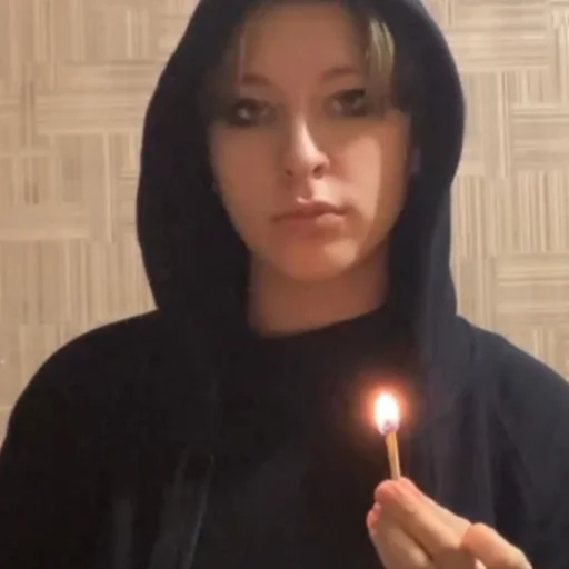 candle person human face