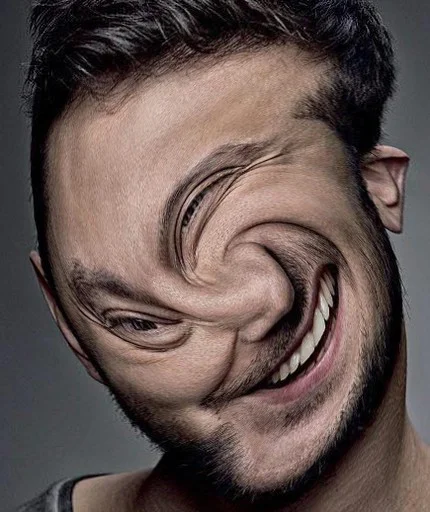 smile man human face