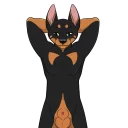 Sticker Zeke Doberman - 3
