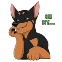 Sticker Zeke Doberman - 6