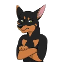 Sticker Zeke Doberman - 2