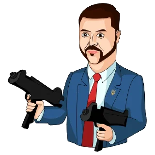 Стикер Володимир Зеленський - 7