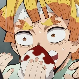 Стикер Zenitsu Agatsuma ‣ @animestickerb @pinterest_to_stickerbot - 4