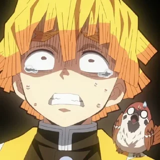 Стикер Zenitsu Agatsuma ‣ @animestickerb @pinterest_to_stickerbot - 8