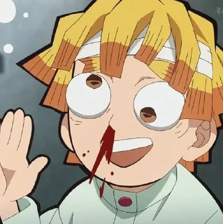 Стикер Zenitsu Agatsuma ‣ @animestickerb @pinterest_to_stickerbot - 7