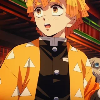 Стикер Zenitsu Agatsuma ‣ @animestickerb @pinterest_to_stickerbot - 0