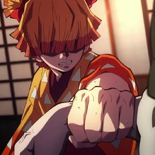 Стикер Zenitsu Agatsuma ‣ @animestickerb @pinterest_to_stickerbot - 9