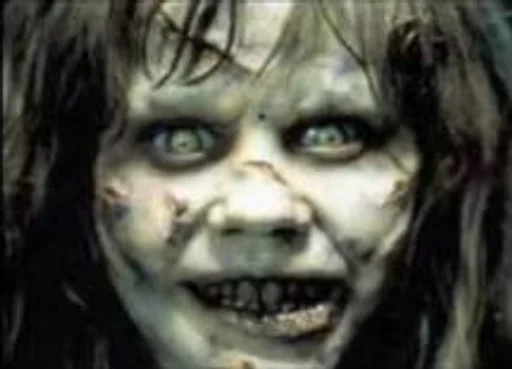 horror human face jaw