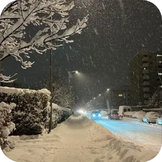 Стикер зима) - 1