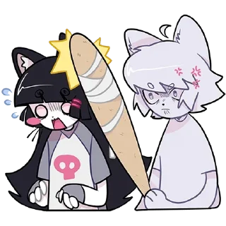 Стикер с0ннаяь @nyashastik - 10