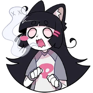 Стикер с0ннаяь @nyashastik - 3