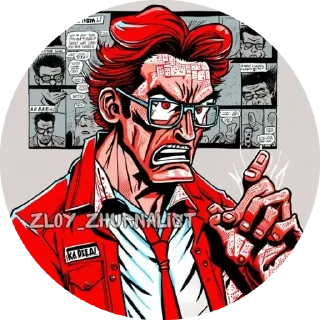 Стикер ZLOY-ZHURNALIST - 8
