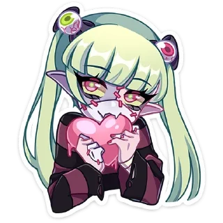 Sticker zᴏʍʙⲓᴇ 𑁯ᰍ @kaomoriko - 11