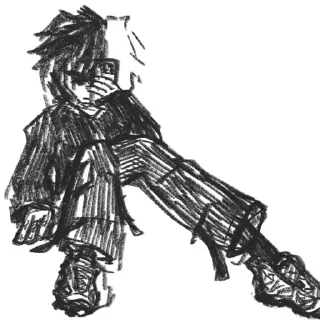 Sticker Zxc Антошка пиписька - 11