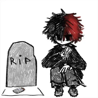 Sticker Zxc Антошка пиписька - 2